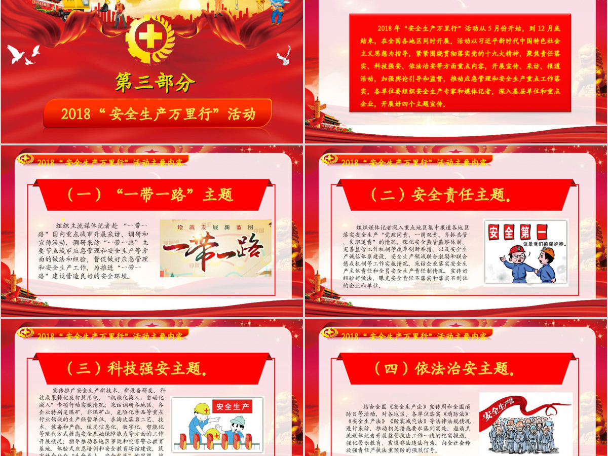 2019大气安全生产月PPT模板 2019大气安全生产月PPT模板