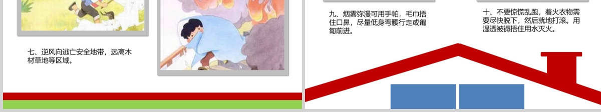 儿童消防知识动态幻灯片PPT课件
