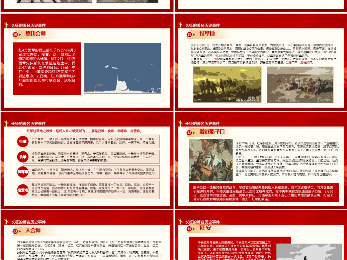 纪念长征胜利85周年PPT红色庄严长征精神永放光芒缅怀革命先烈重温峥嵘岁月建党百年专题党课课件