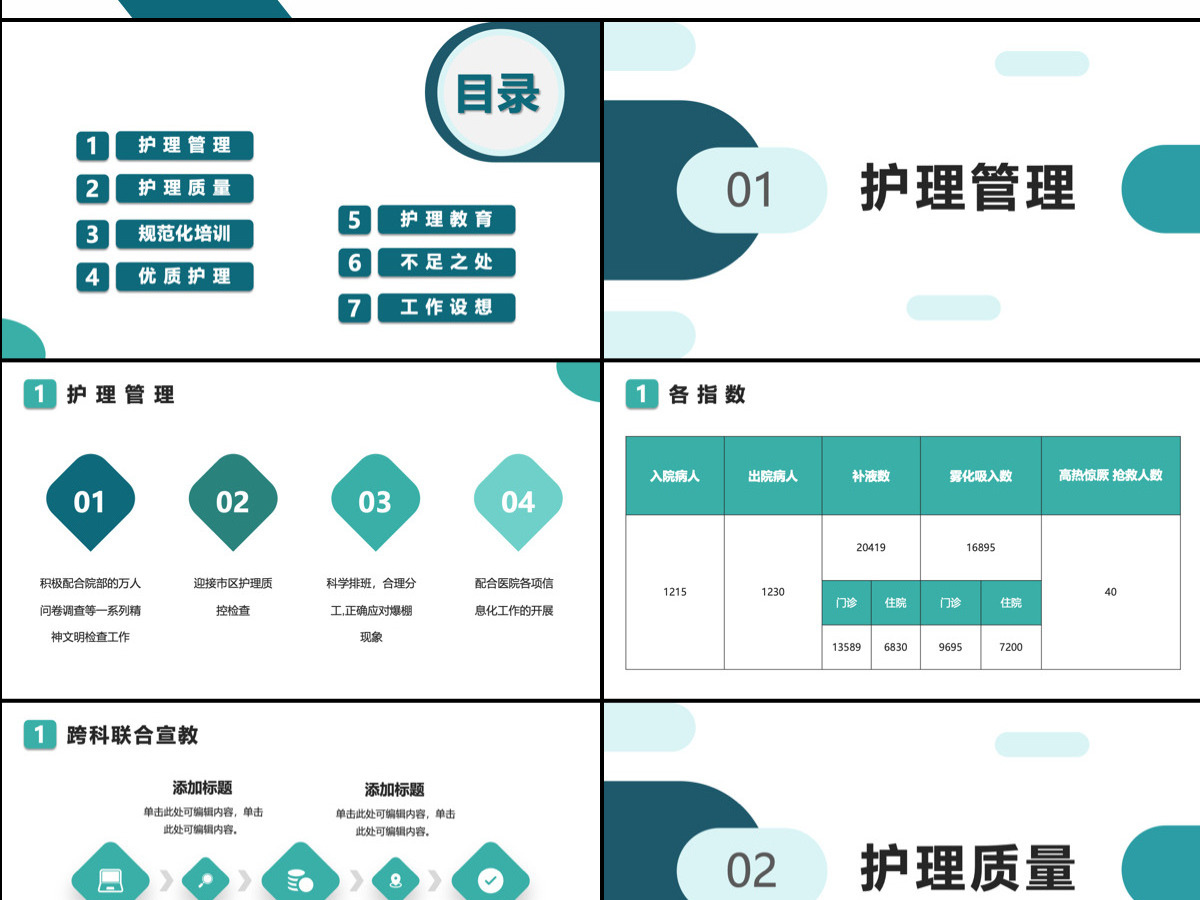 简约创意护士长述职报告工作汇报课件模板PPT模板 简约创意护士长述职报告工作汇报课件模板PPT模板