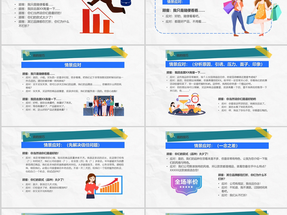 2022导购员销售技巧简约风导购员销售技巧培训课件模板PPT