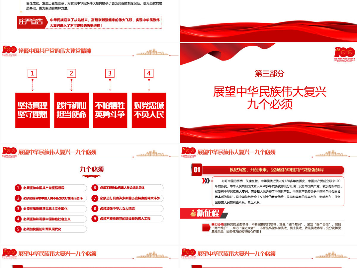 2021庆祝中国共产党成立100周年大会上的重要讲话精神学习PPT党史学习教育专题辅导党课课件-含讲稿 2021庆祝中国共产党成立100周年大会上的重要讲话精神学习PPT党史学习教育专题辅导党课课件-含讲稿