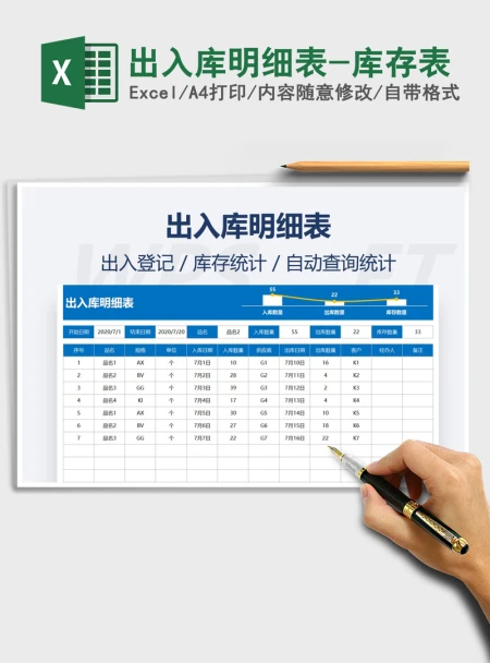 2021年出入库明细表-库存表 2021年出入库明细表-库存表