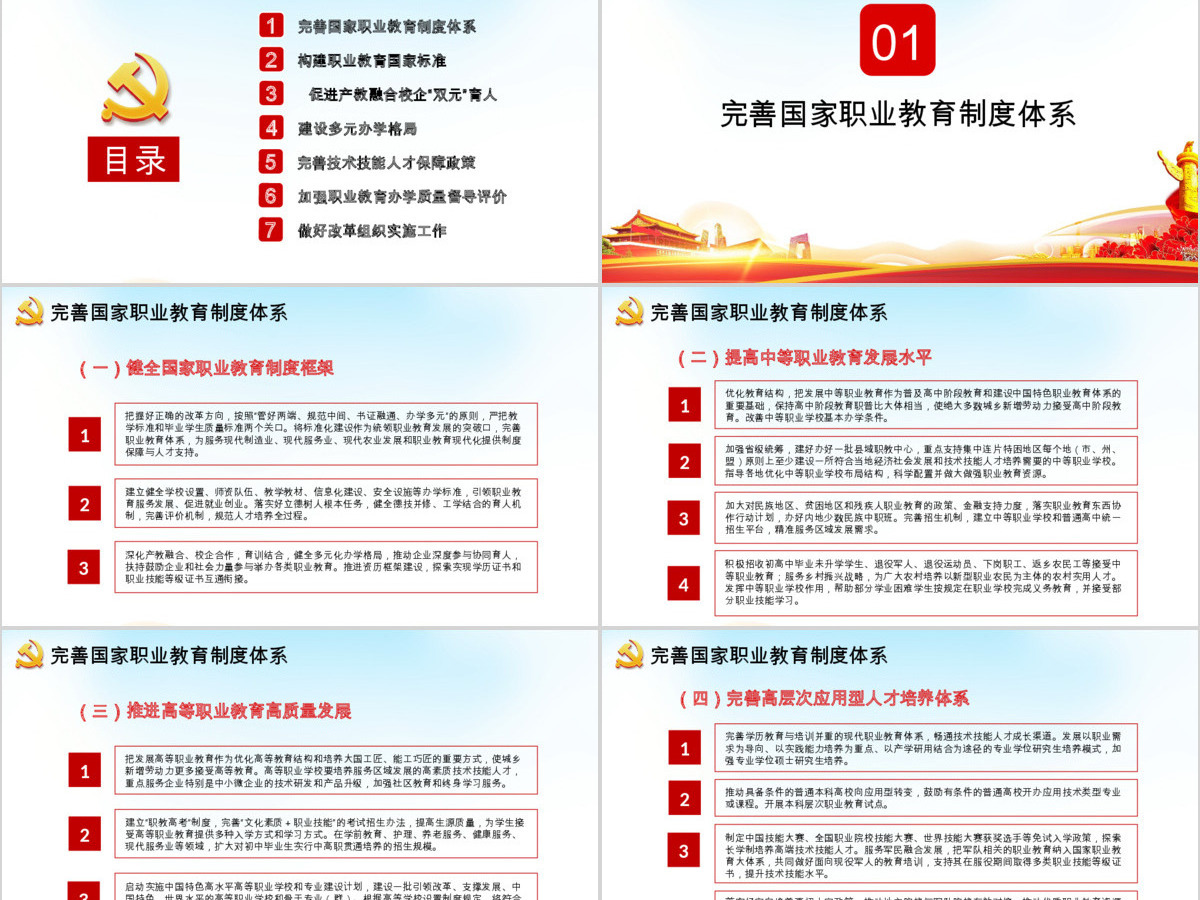 国家职业教育改革实施方案PPT 国家职业教育改革实施方案PPT