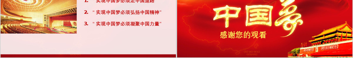 我的梦中国梦学习党政类工作汇报PPT