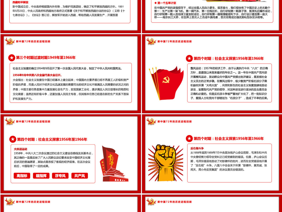 2021新中国史解读庆祝建党100周年学党史专题教育党课PPT模板-含讲稿 2021新中国史解读庆祝建党100周年学党史专题教育党课PPT模板-含讲稿
