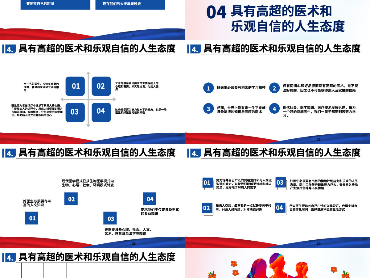 中国医师节如何做一名好医生PPT模板 中国医师节如何做一名好医生PPT模板