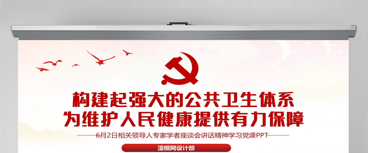 6月2日专家学者座谈会讲话精神构建强大的公共卫生体系学习党课--含讲稿
