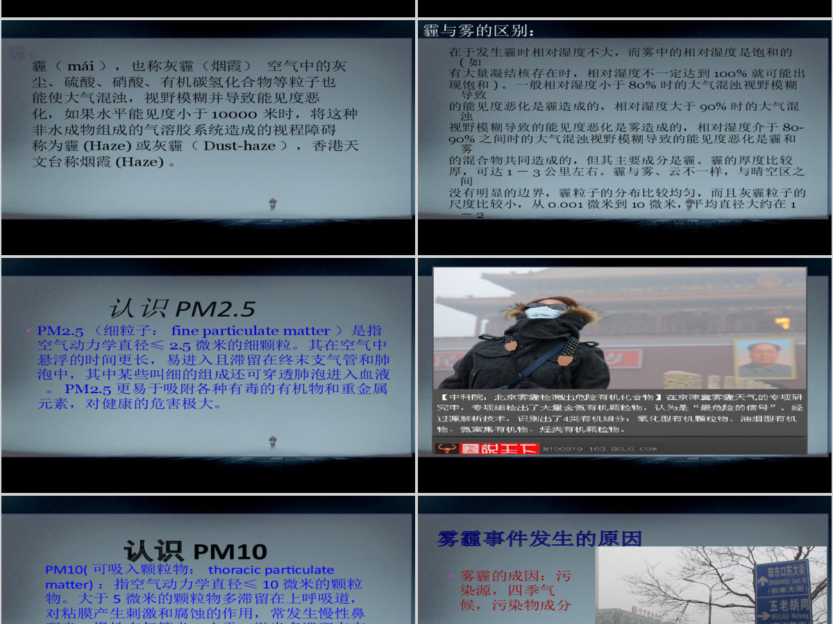 雾霾动态PPT 雾霾动态PPT