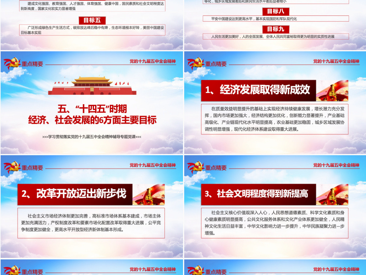 超详细十九届五中全会公报及十四五2035远景目标的建议PPT--含讲稿