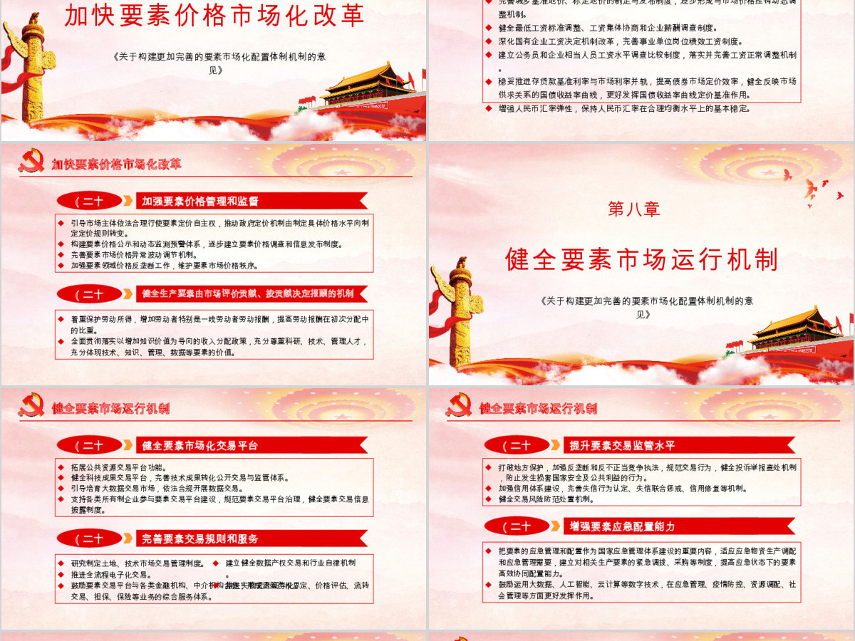 原创学习解读中共中央国务院关于构建更加完善的要素市场化配置体制机制的意见ppt 原创学习解读中共中央国务院关于构建更加完善的要素市场化配置体制机制的意见ppt