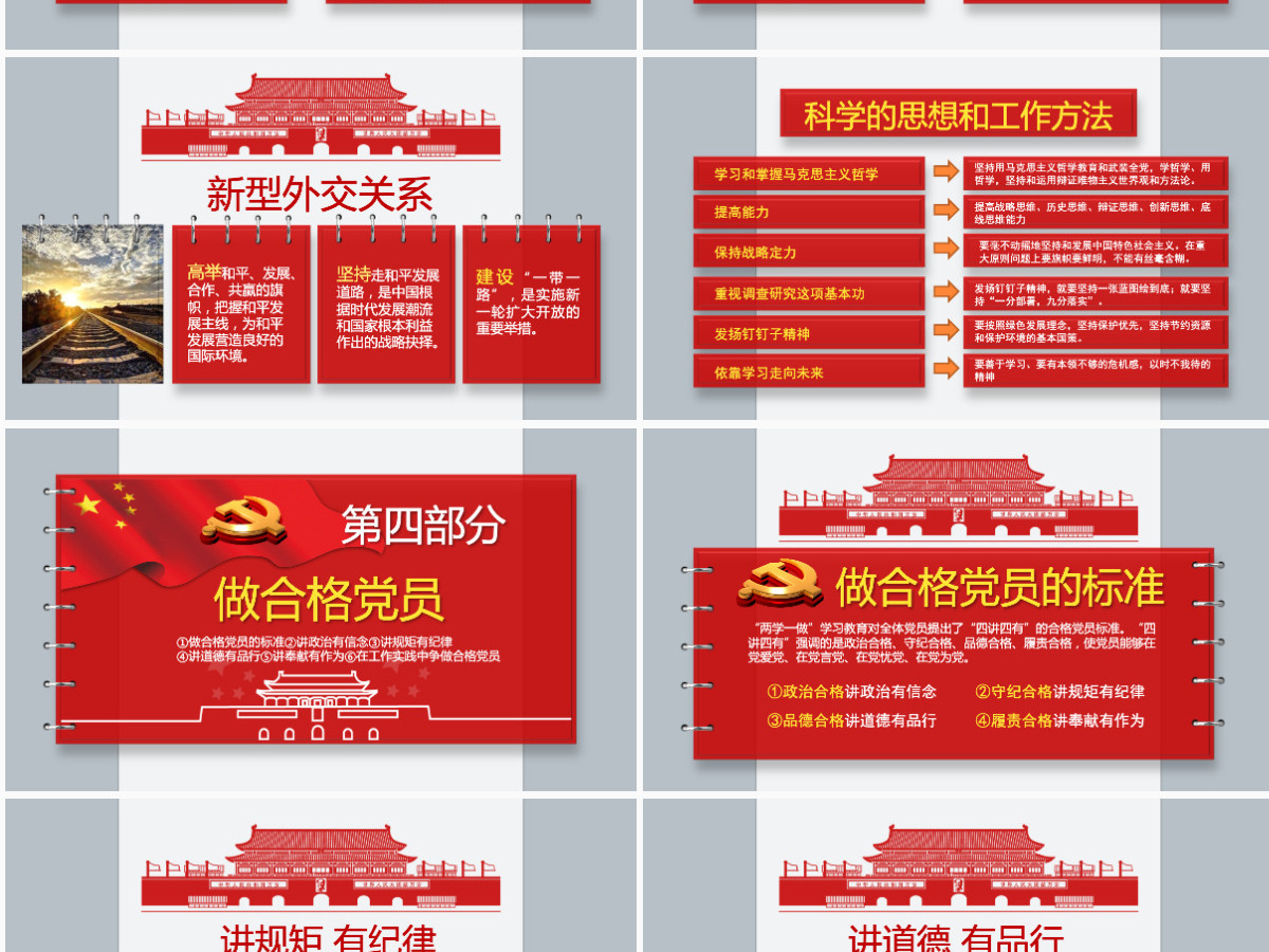 精品90页党课党员应知应会两学一做PPT 精品90页党课党员应知应会两学一做PPT