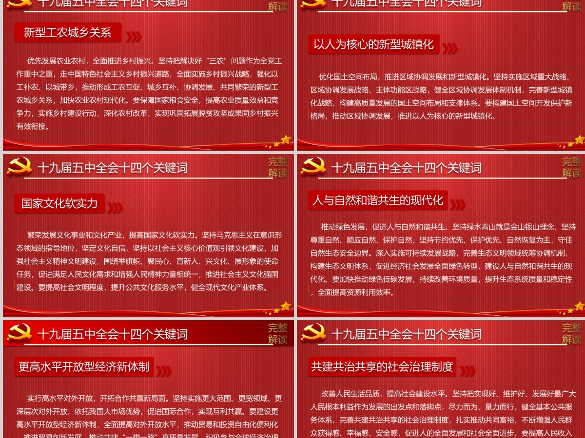 2020中国共产党第十九届中央委员会第五次全体会议公报模板