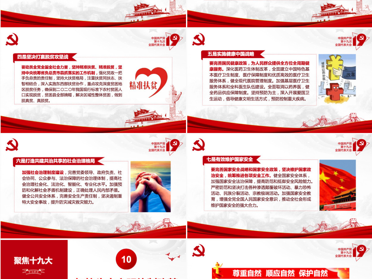 不忘初心牢记使命践行十九大报告精神PPT