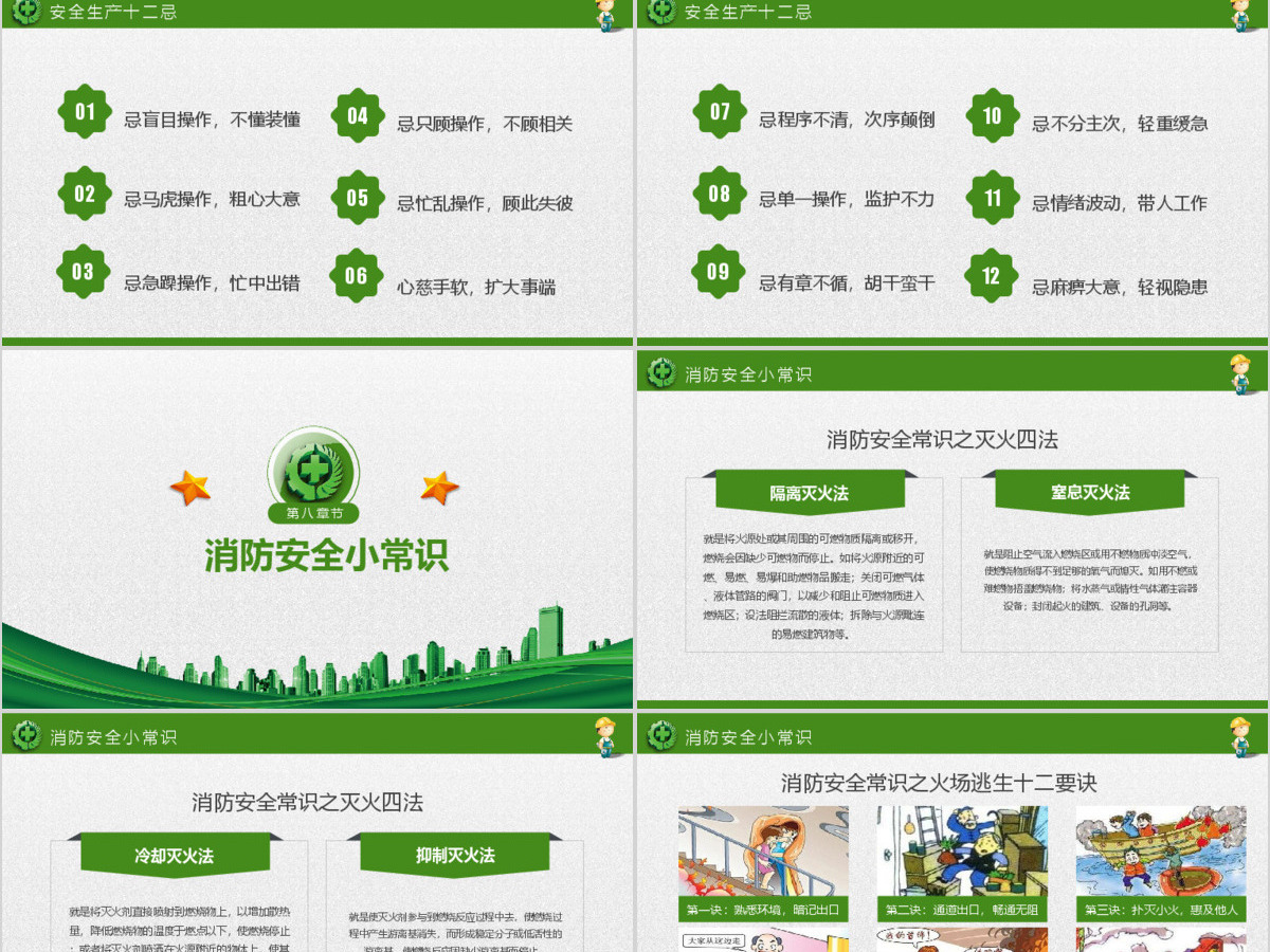 2020精品安全生产月消除事故隐患筑牢安全防线PPT模板
