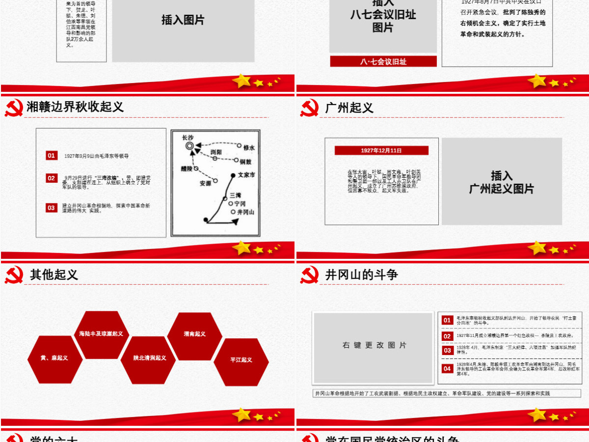 原创中国共产党党史建党100周年党课学习ppt-含讲稿