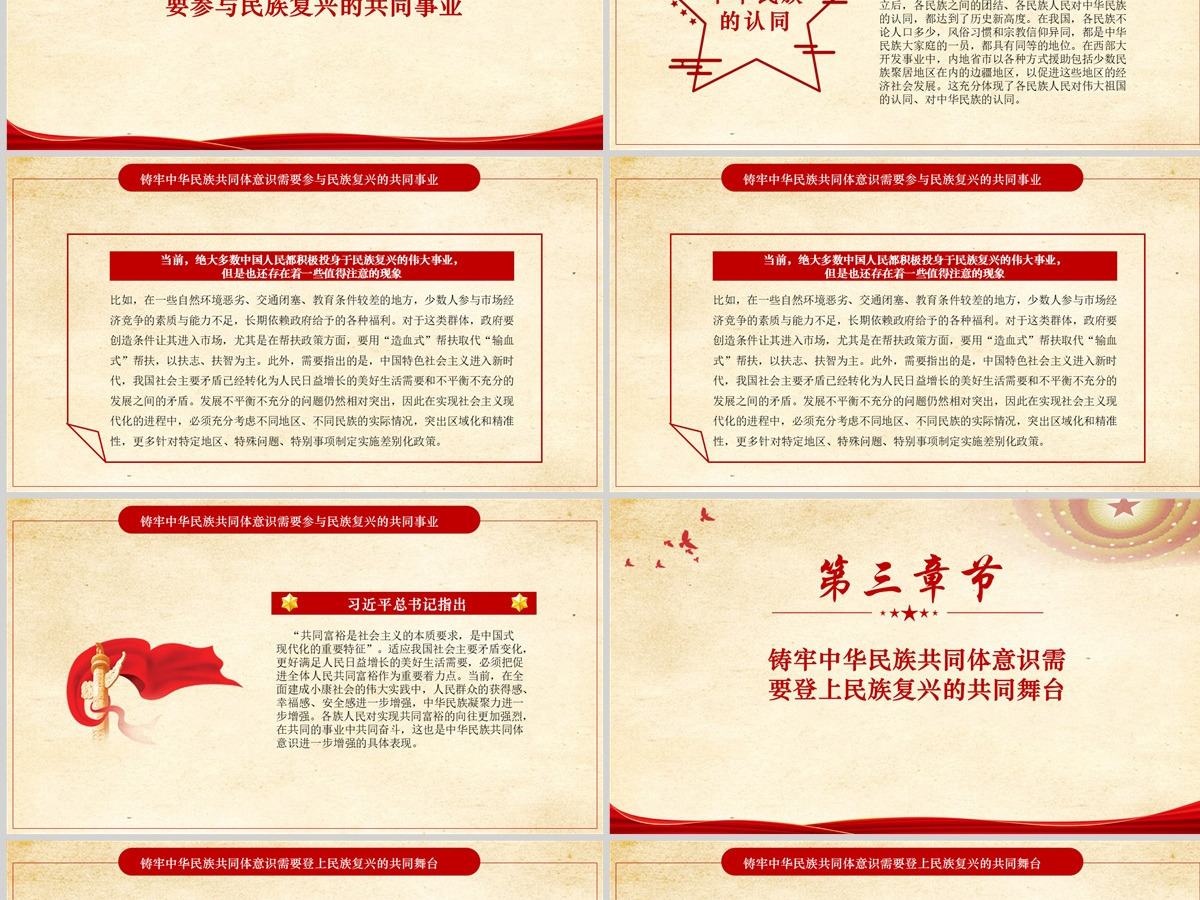 铸牢中华民族共同体意识的关键党政风党员干部学习教育专题党课课件模板PPT-含讲稿 铸牢中华民族共同体意识的关键党政风党员干部学习教育专题党课课件模板PPT-含讲稿