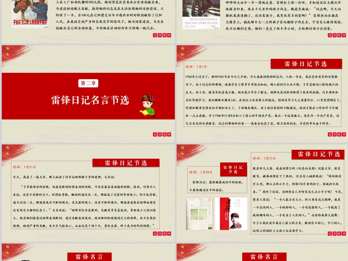 雷锋精神永不褪色学习雷锋纪念日专题PPT模板 雷锋精神永不褪色学习雷锋纪念日专题PPT模板