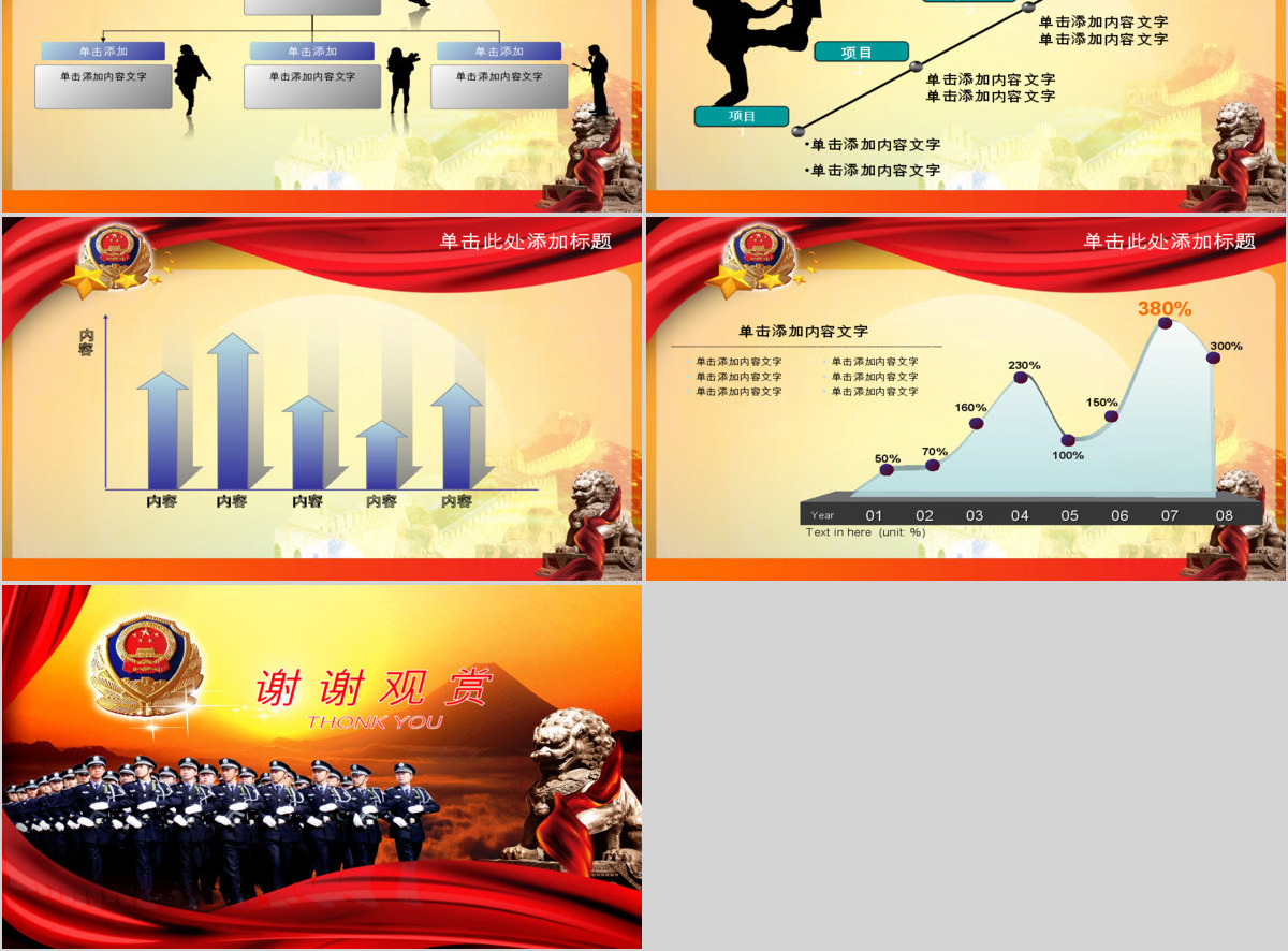 公安警察会议报告PPT
