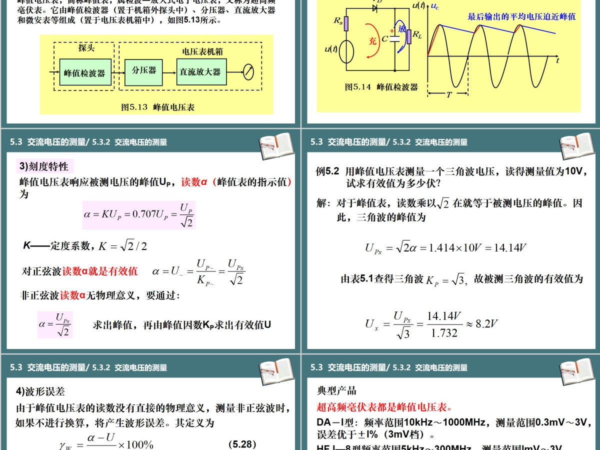 湖南工业大学电子仪器测量PPT第5章电压测量课件PPT 湖南工业大学电子仪器测量PPT第5章电压测量课件PPT