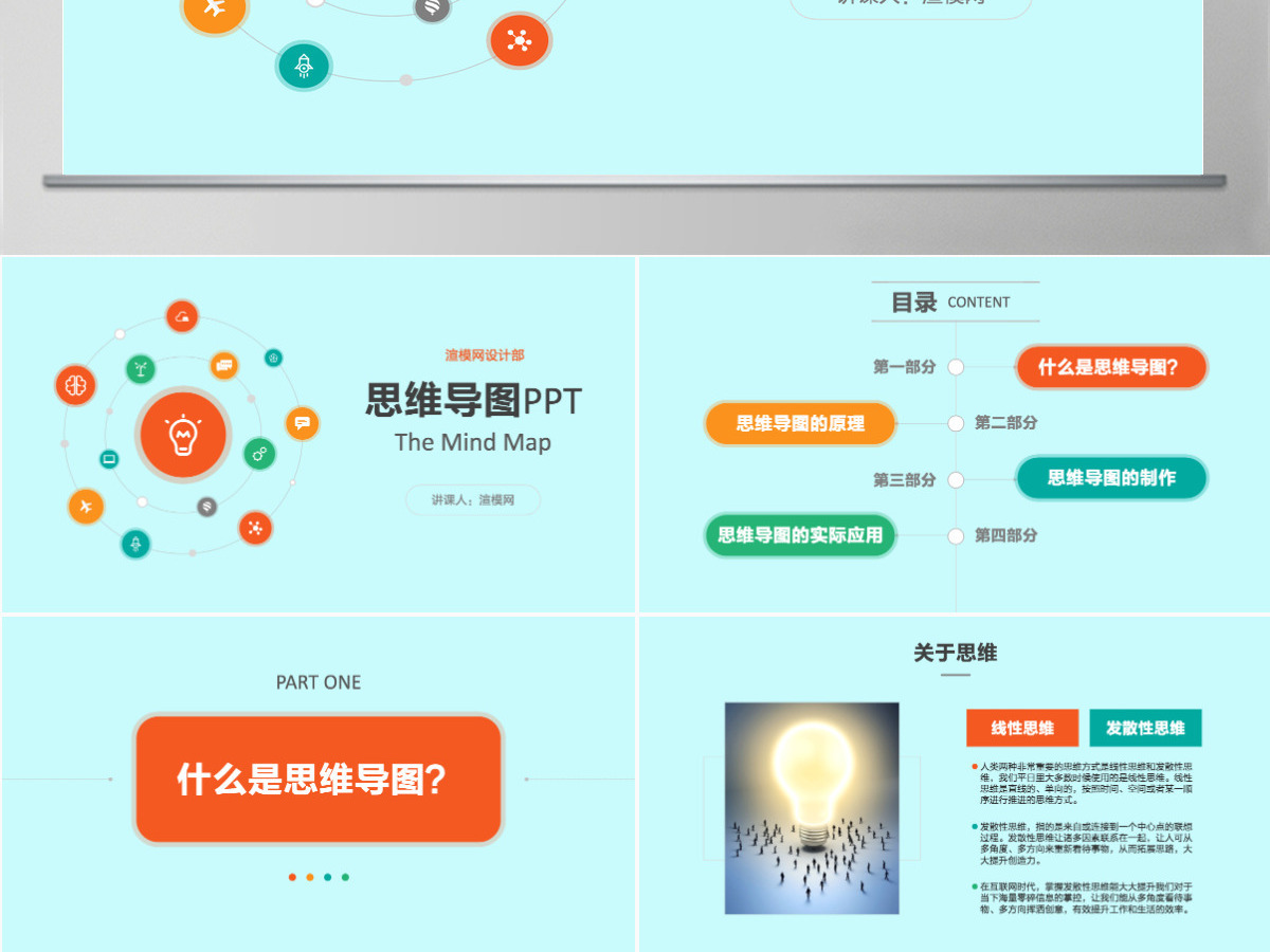 思维导图PPT模板