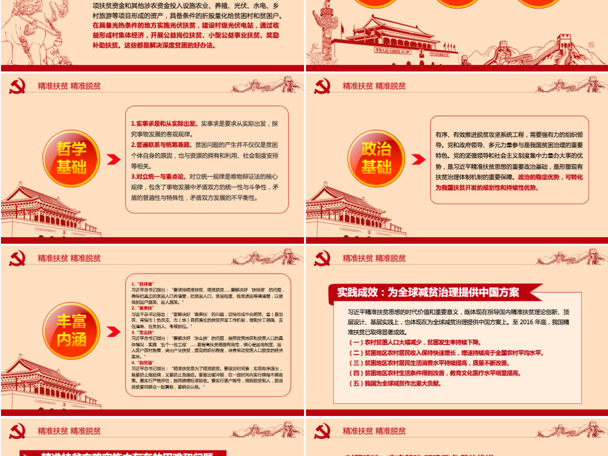 精准扶贫精准脱贫坚决打赢脱贫攻坚战PPT