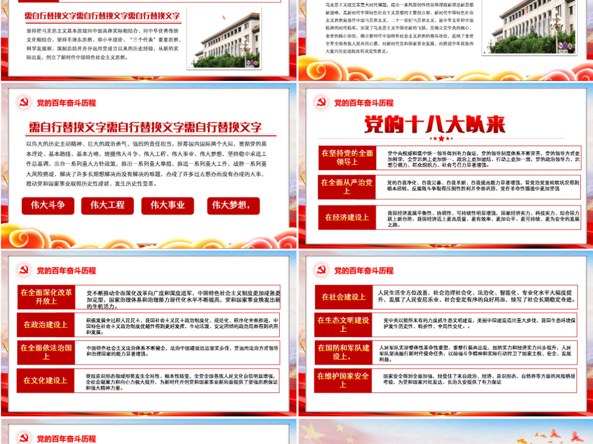 百年大党的历史经验十九届六中全会精神宣讲党员学习党课课件PPT