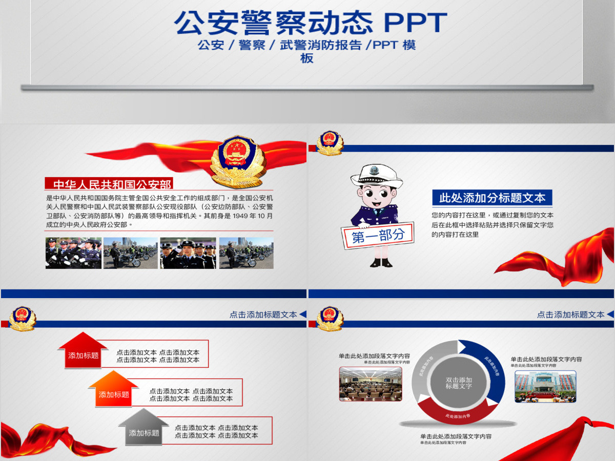 公安警察武警消防动态PPT 公安警察武警消防动态PPT