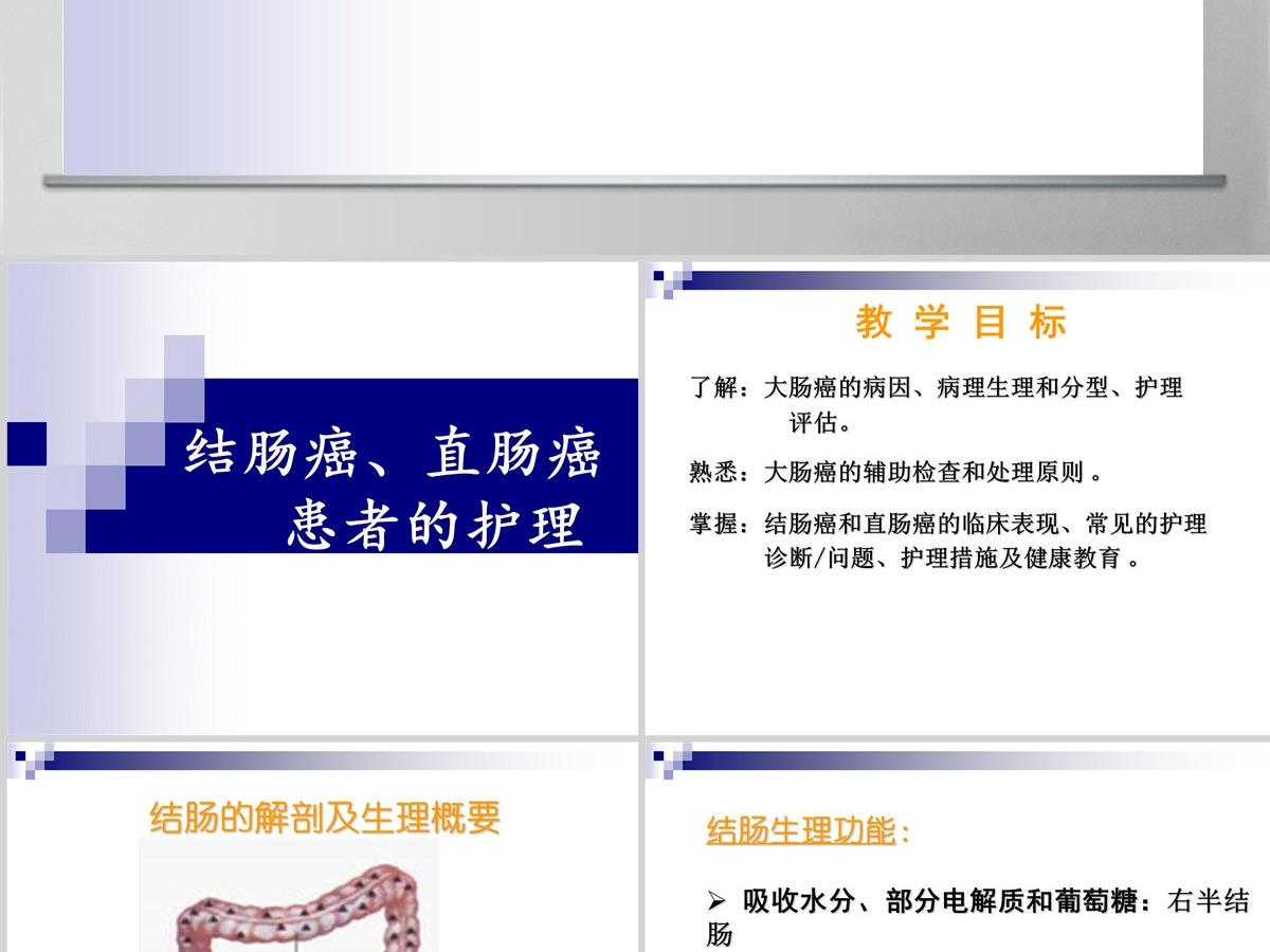 结肠癌直肠癌患者的护理护理查房PPT 结肠癌直肠癌患者的护理护理查房PPT