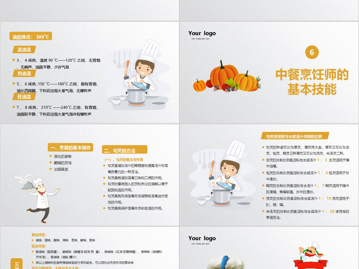 简约中式烹调师技能分享厨师培训入门培训课件PPT模板 简约中式烹调师技能分享厨师培训入门培训课件PPT模板