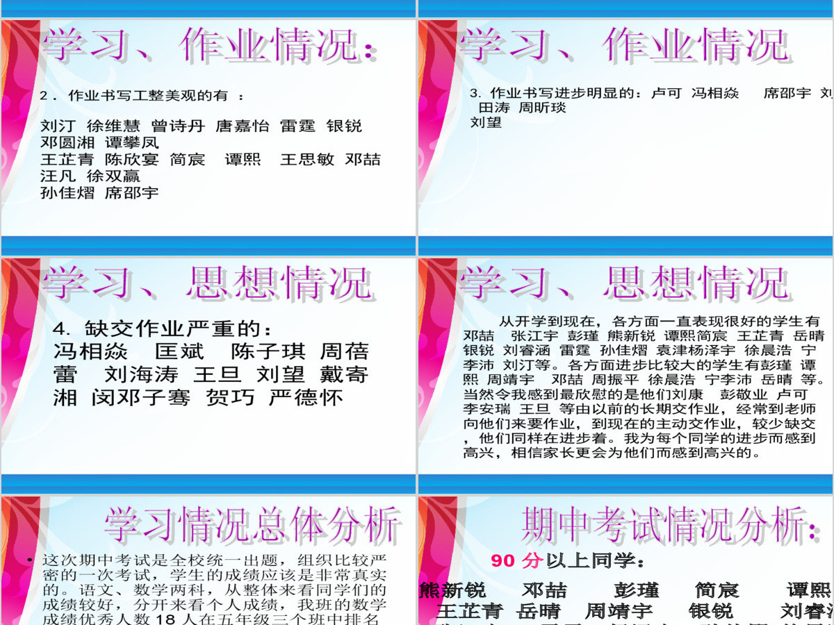 五年级家长会ppt 五年级家长会ppt