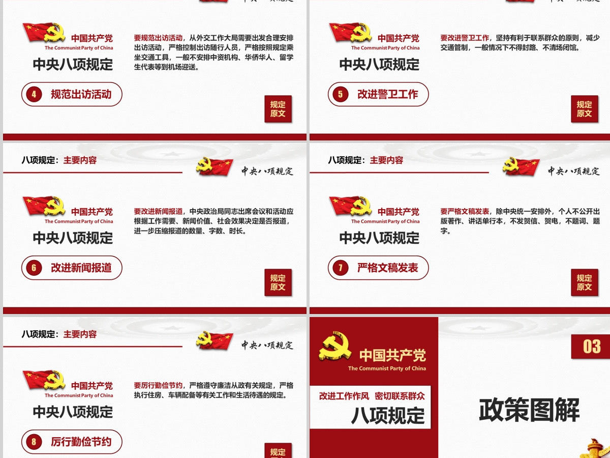 中央八项规定精神ppt 中央八项规定精神ppt