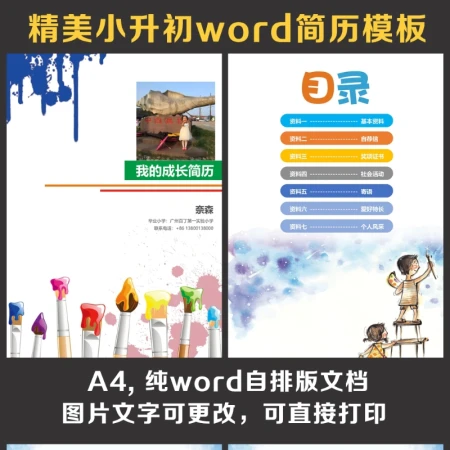小升初简历