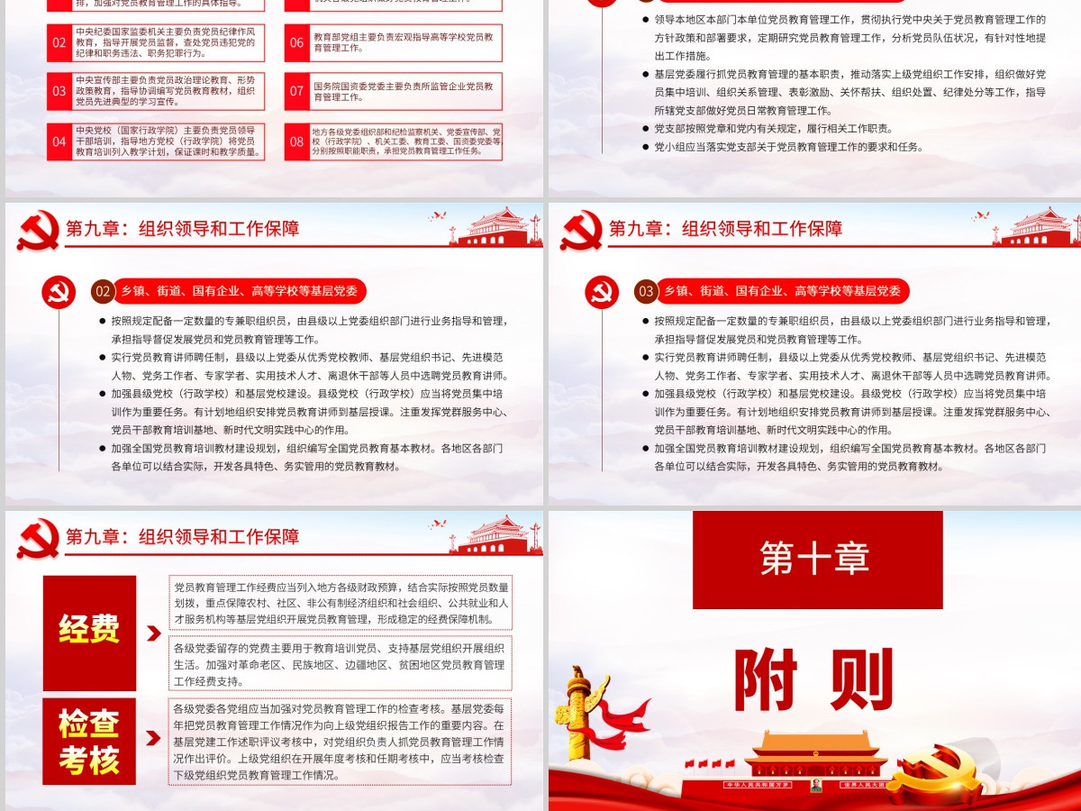 原创中国共产党党员教育管理工作条例学习解读PPT-含讲稿
