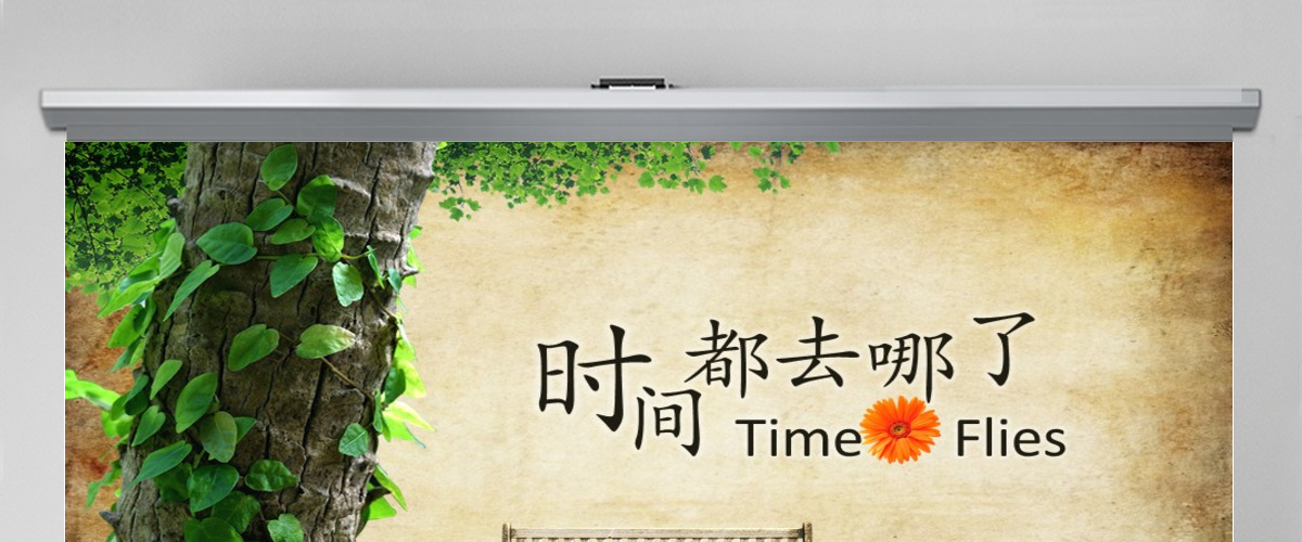 时间都去哪了动态PPT模板