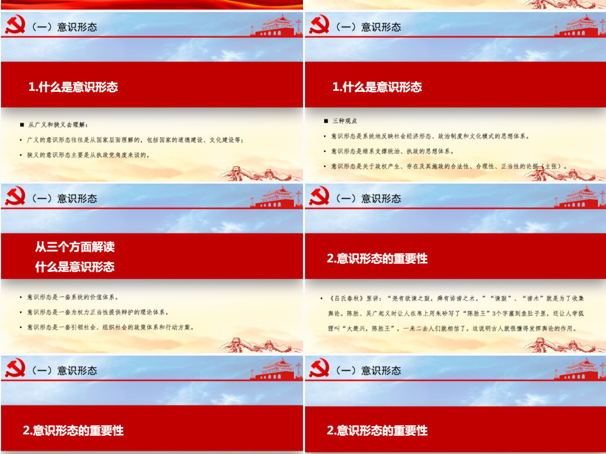 加强意识形态工作筑牢思想防线坚决维护意识形态安全专题党课内容PPT 加强意识形态工作筑牢思想防线坚决维护意识形态安全专题党课内容PPT