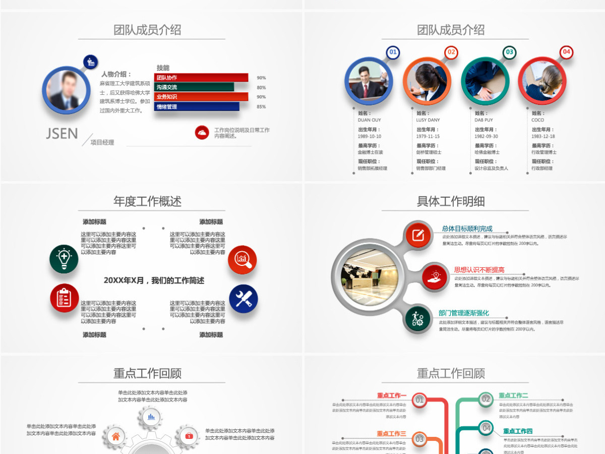 述职报告新年计划工作总结通用PPT 述职报告新年计划工作总结通用PPT