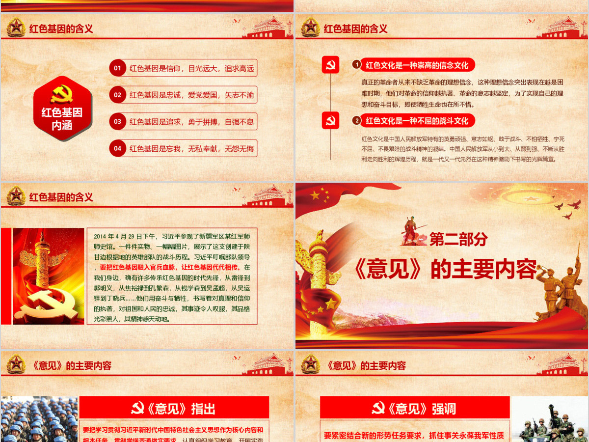 原创传承红色基因担当强军重任军队学习PPT-版权可商用 原创传承红色基因担当强军重任军队学习PPT-版权可商用