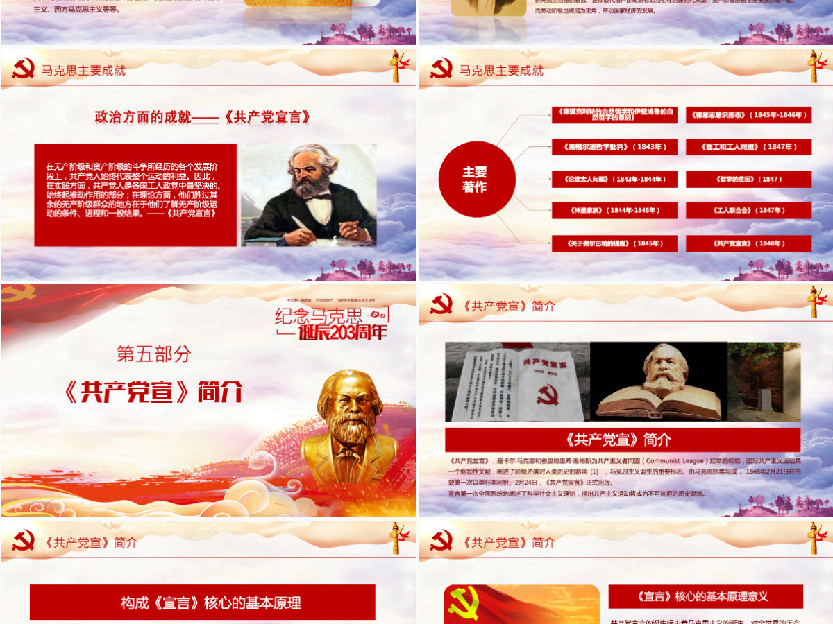 2021马克思主义思想PPT模板 2021马克思主义思想PPT模板