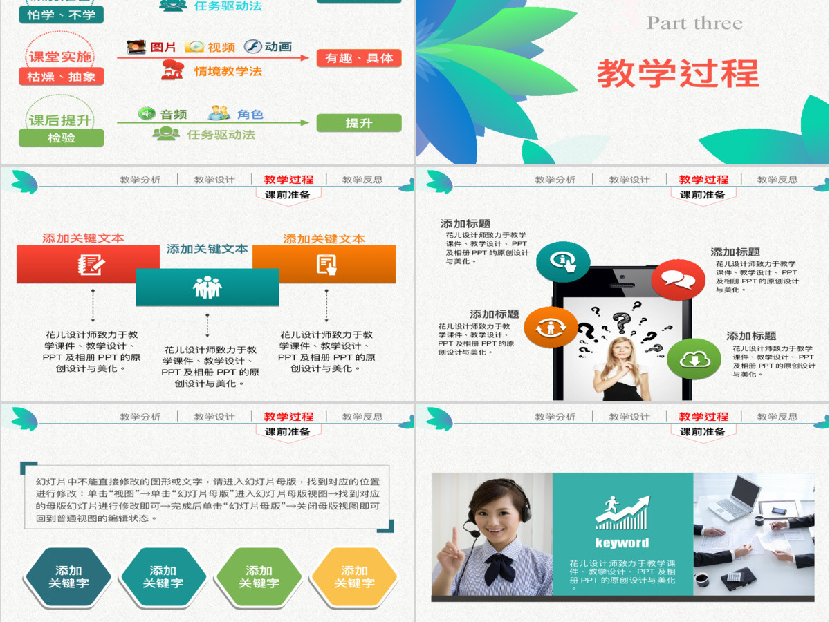 信息化教学设计课件PPT模板