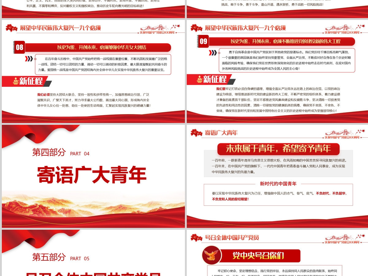 2021学习“七一”重要讲话精神PPT