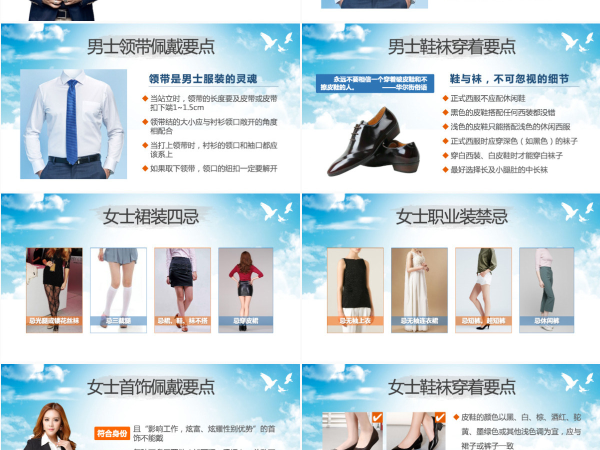 2021高端大气商务礼仪职业形象PPT模板
