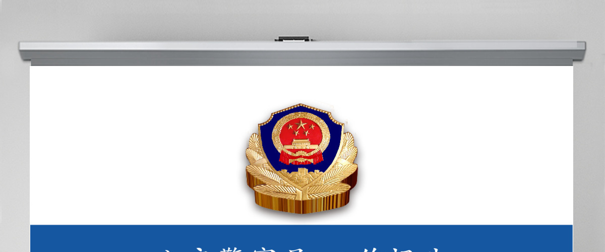 中国人民公安警察局案件汇报工作报告PPT