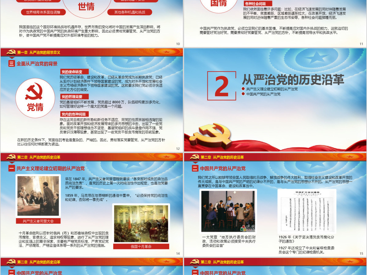十八界六中全会贯彻从严治党党课ppt