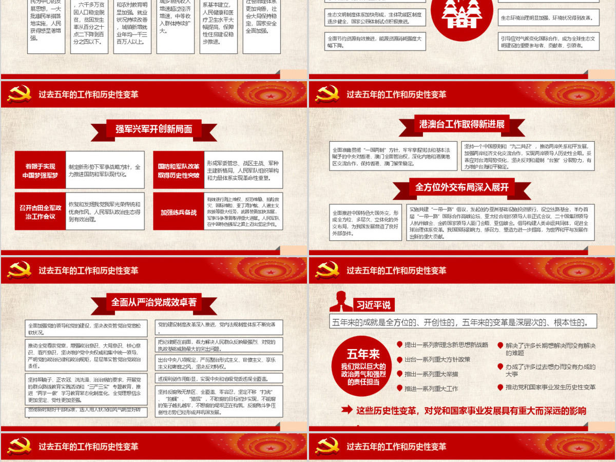 2019党的十九大报告PPT模板 2019党的十九大报告PPT模板