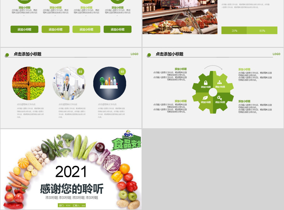 2021年食品安全管理动态PPT模板