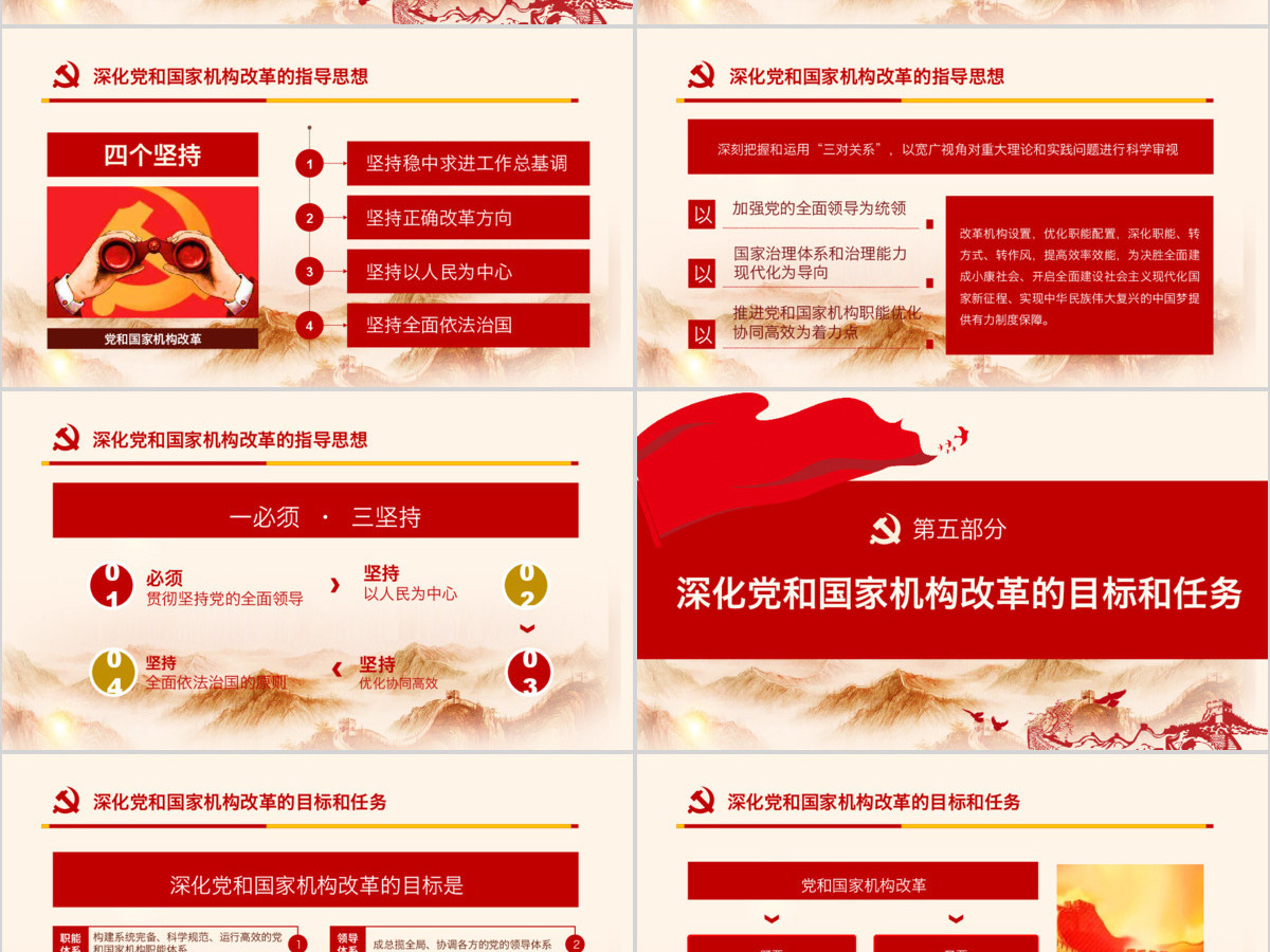 2019十九届三中全会PPT模板
