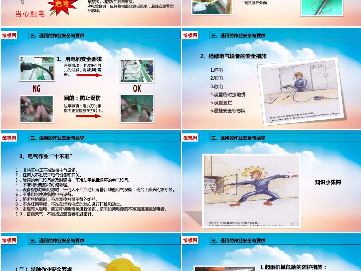2019安全建筑知识PPT模板