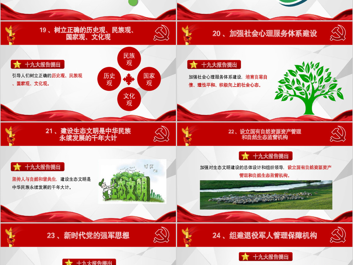 十九大报告40个新提法新举措
