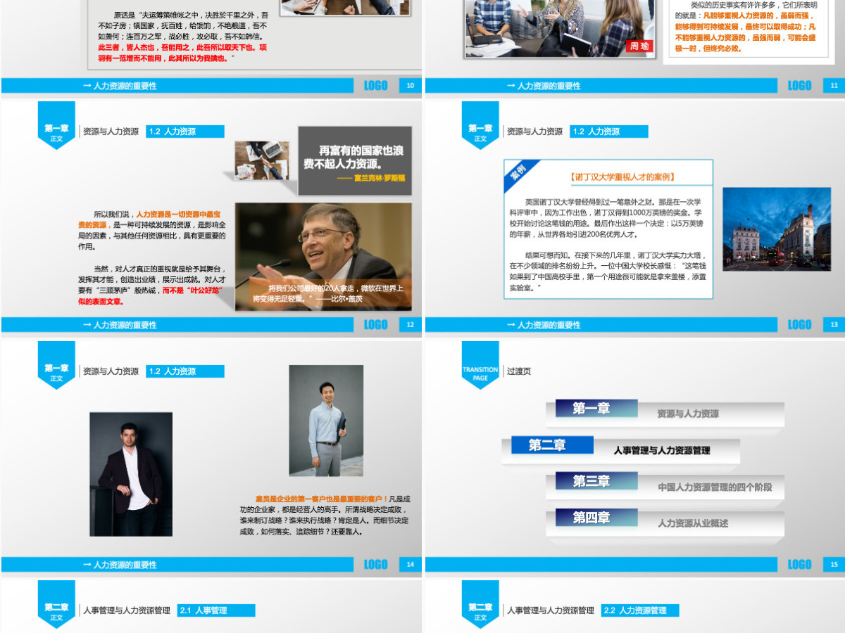 静态人力资源简洁PPT模版 静态人力资源简洁PPT模版